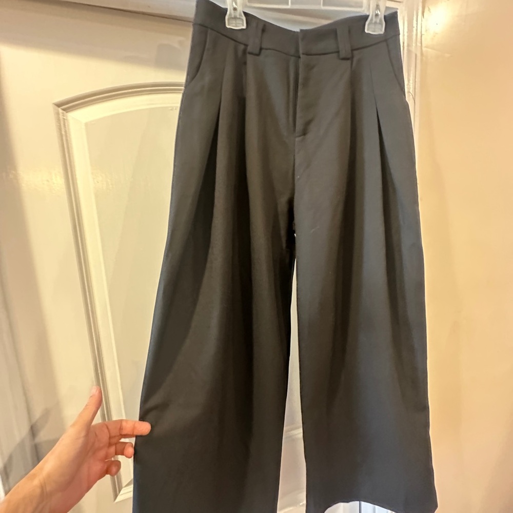 Japanese Men's Black Wide-Leg Pants